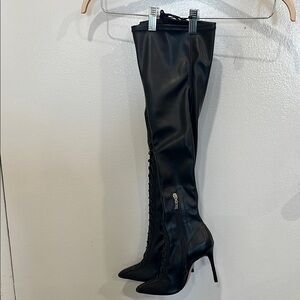 SCHUTZ Black Over the Knee Boots
